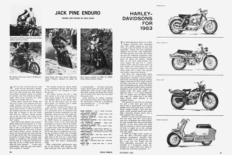Jack Pine Enduro Cycle World DECEMBER 1962