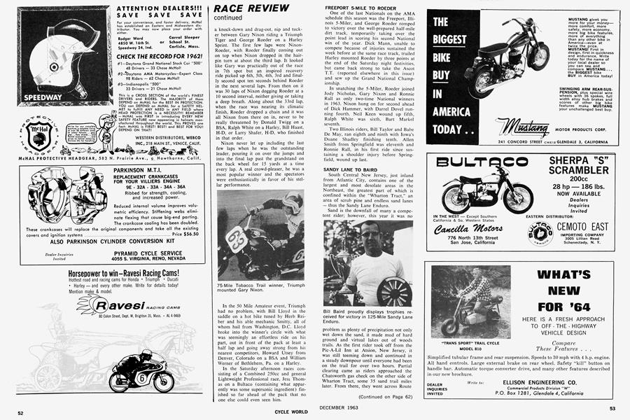 Western Distributors,: Mchal | Cycle World | DECEMBER 1963