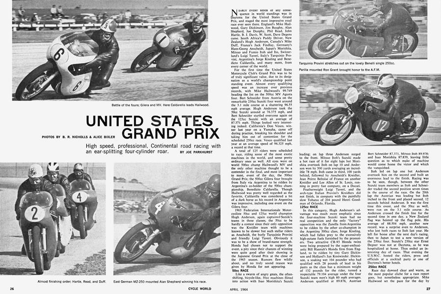 United States Grand Prix | Cycle World | APRIL 1964