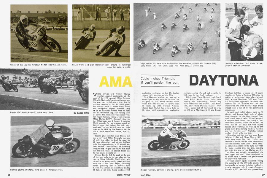 May 1964 American Motorcycling Magazine Enduro Jawa Yamaha Daytona Norton L3289 