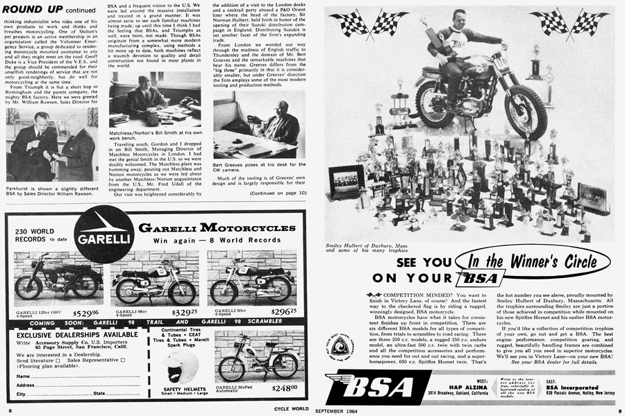 Bsa | Cycle World | SEPTEMBER 1964