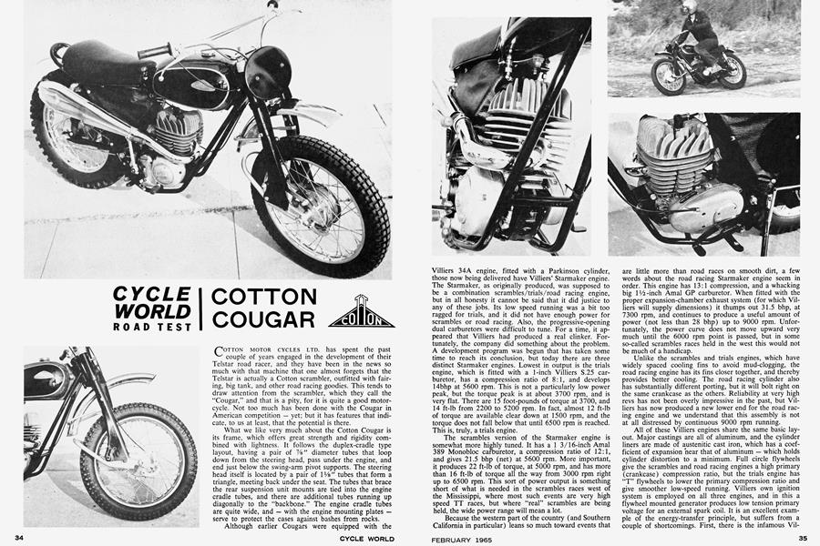 Cotton Cougar, Cycle World