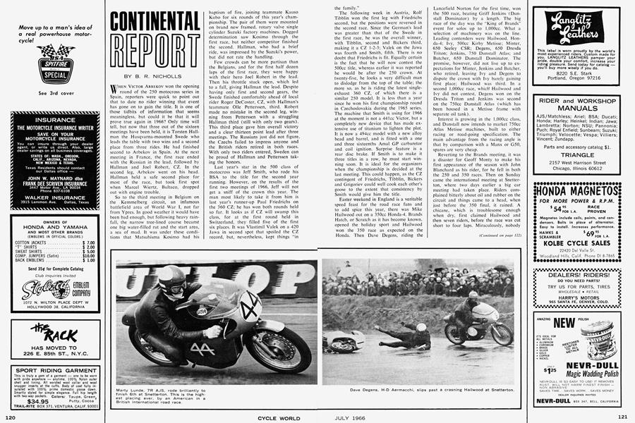 Continental Report | Cycle World | JULY 1966