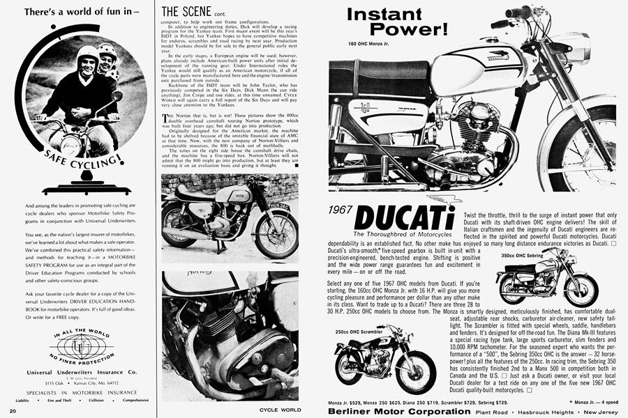 Universal Underwriters Insurance Co. | Cycle World | AUGUST 1967