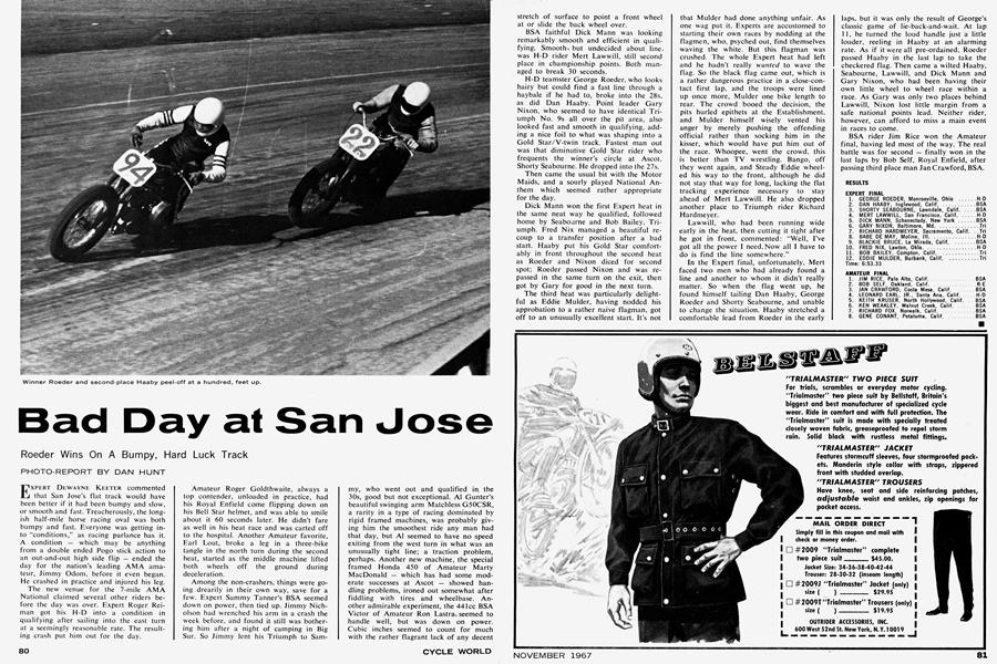 Bad Day At San Jose