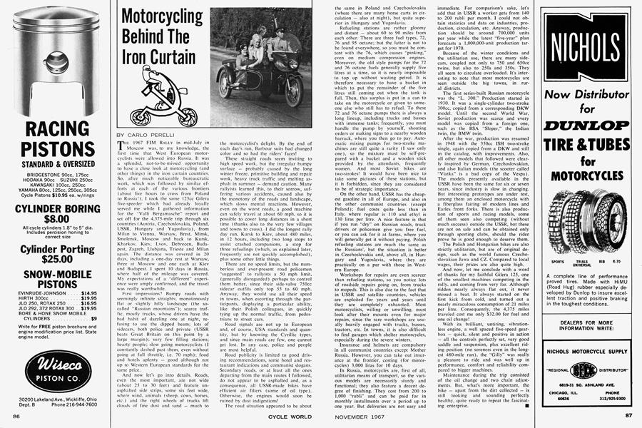 Motorcycling Behind the Iron Curtain | Cycle World | NOVEMBER 1967