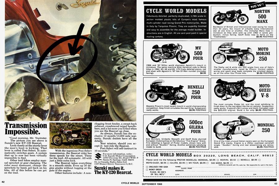 Advertisements | Cycle World | SEPTEMBER 1968