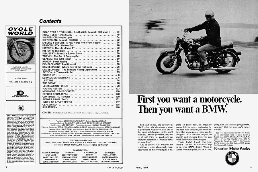 Cycle World Cycle World APRIL 1969