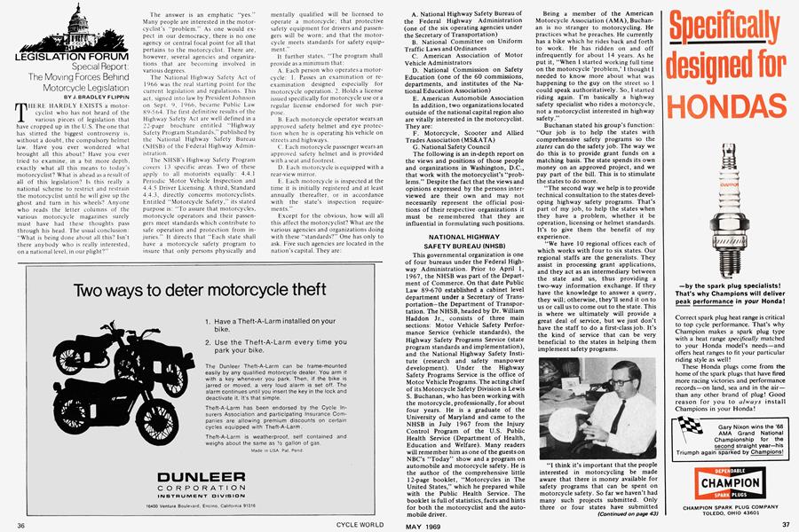 Special Report: the Moving Forces Behind Motorcycle Legislation