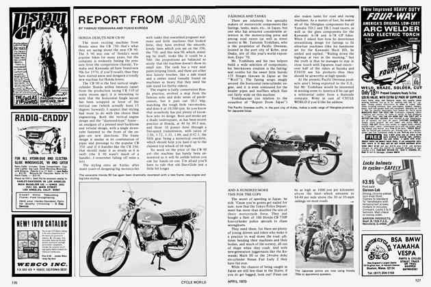 Report From Jappan | Cycle World | JANUARY 1970