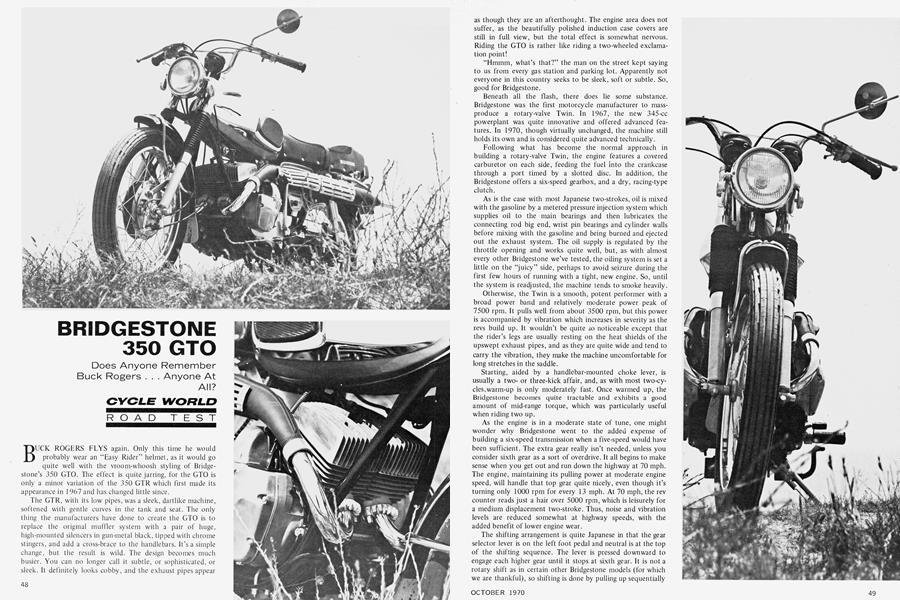 Bridgestone 350 Gto | Cycle World | OCT. 1970