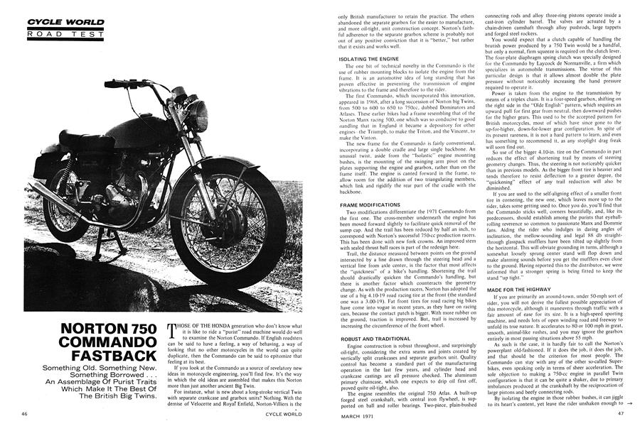 Norton 750 Commando Fastback
