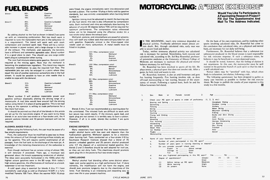 Motorcycling: A "Risk Exericse"