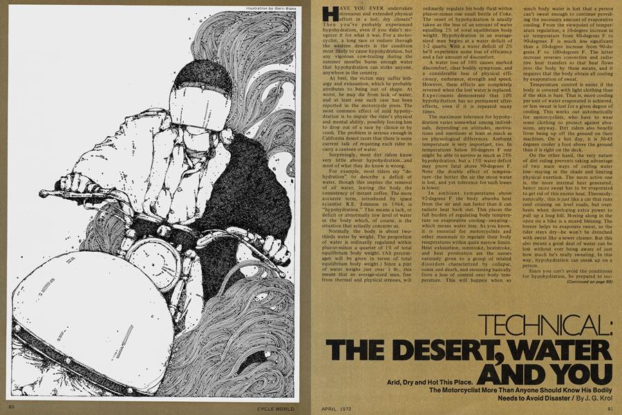 Technical: the Desert, Water And You