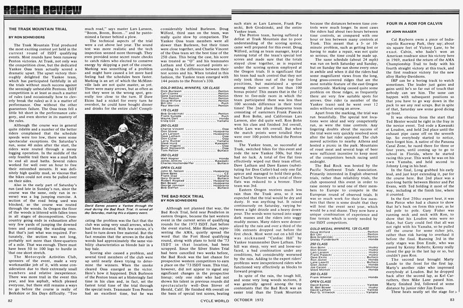 Racing Review Cycle World OCT 1972