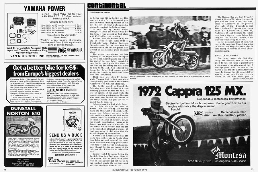 Elite Motors | Cycle World | OCT 1972