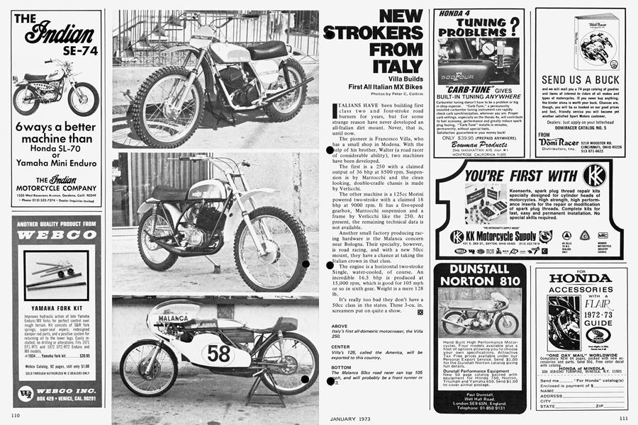 The Indian Motorcycle Company | Cycle World | JAN 1973