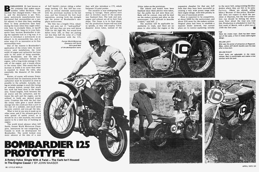 Bombardier 125 Prototype | Cycle World | APR 1973