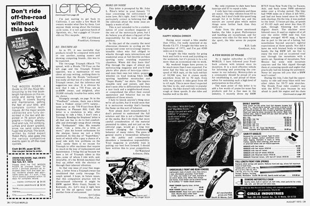 Personality: Joe Petrali | Cycle World | AUG 1973