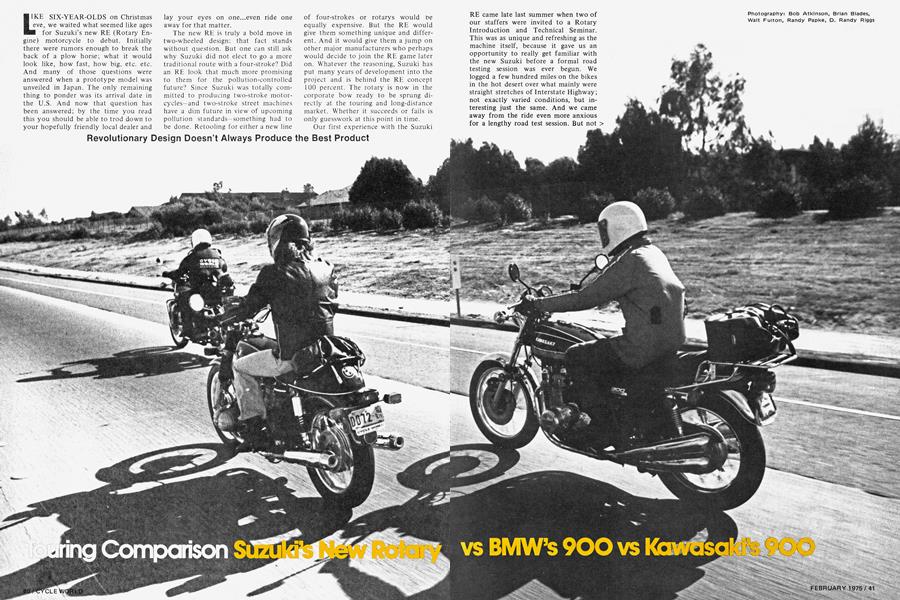 Touring Comparison Suzuki's New Rotary Vs Bmw's 900 Vs Kawasaki's 900