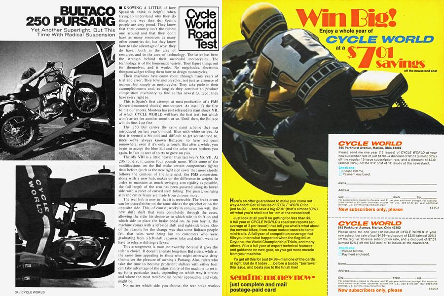 Bultaco - Dave's Tests and Articles