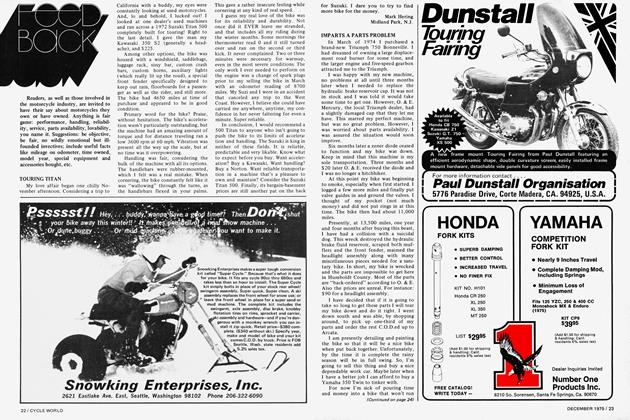 Honda Mr175 | Cycle World | DEC 1975