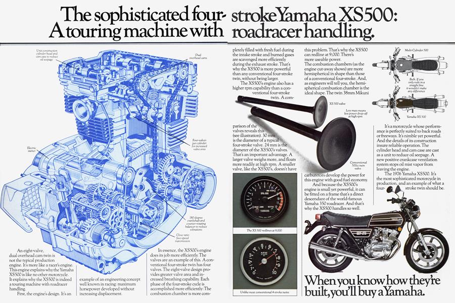 Yamaha: Xs500 | Cycle World | MARCH 1976