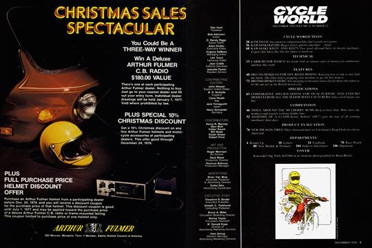 Masthead, Page: 3 - DECEMBER 1976 | Cycle World