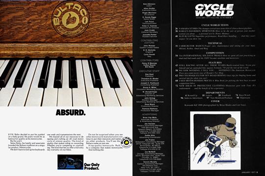 Masthead, Page: 3 - JANUARY 1977 | Cycle World