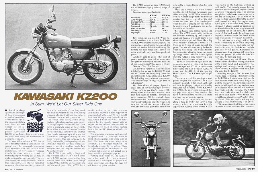 Used 1978 Kawasaki KZ200 A1 Motorcycle Assembly Preparation Manual 