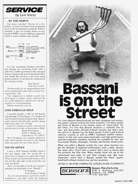 Service, Page: 137 - MARCH 1978 | Cycle World
