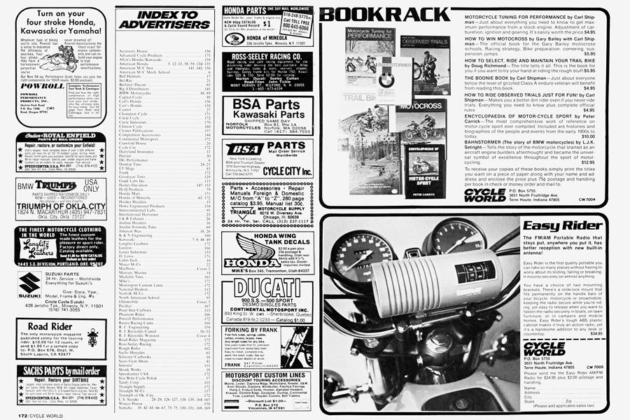 Index To Advertisers