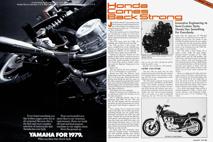 Honda Global  Returning to the World Motorcycle Grand Prix / 1979