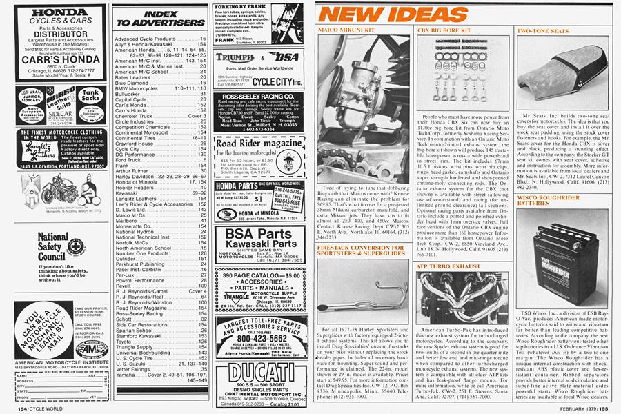 New Ideas | Cycle World | FEBRUARY 1979