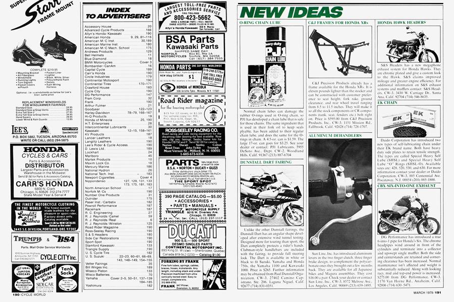 Advertisements | Cycle World | MARCH 1979