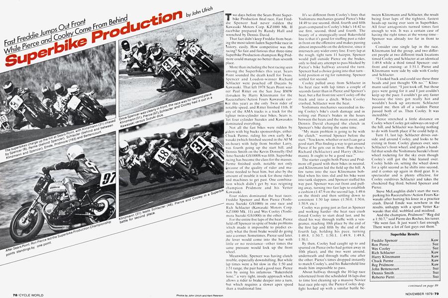 Superbike Production | Cycle World | NOVEMBER 1979