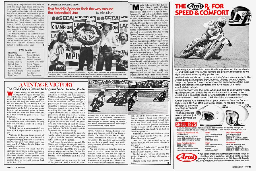 Superbike Production | Cycle World | DEC. 1979