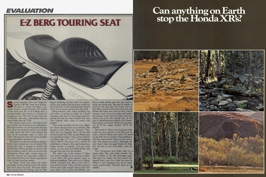 E-Z Berg Touring Seat