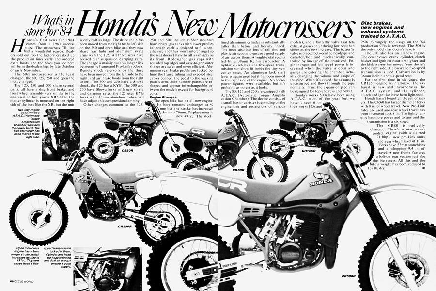 Honda's New Motocrossers