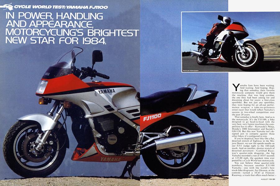 Igangværende nødsituation måle Yamaha Fj1100 | Cycle World | AUGUST 1984