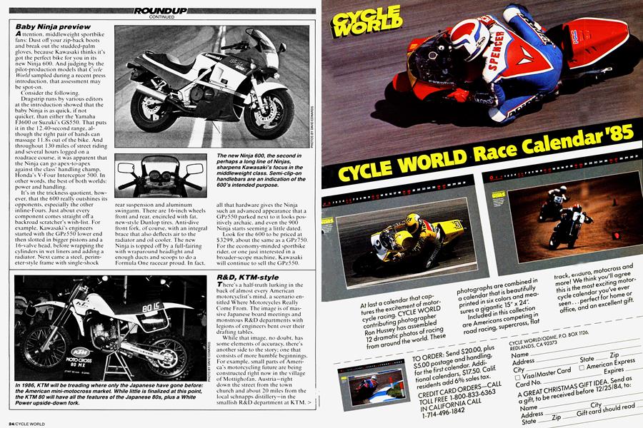 Baby Ninja Preview | Cycle World | FEBRUARY 1985