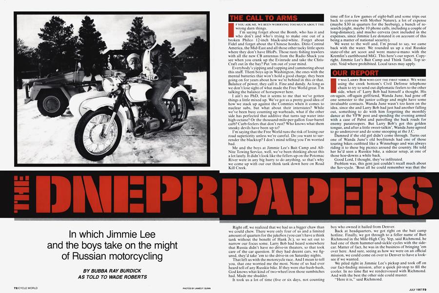 The Dnepr Papers, Cycle World