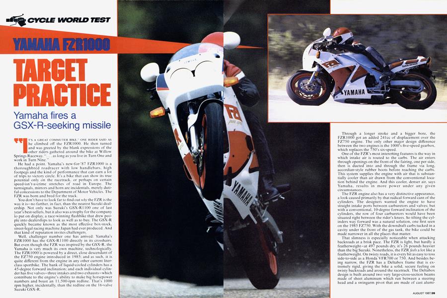 Yamaha Fzr1000 Target Practice | Cycle World | AUGUST 1987