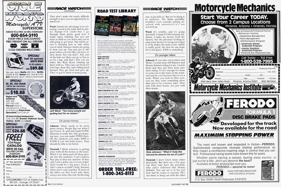 Advertisement: Cycle World | Cycle World | DECEMBER 1987