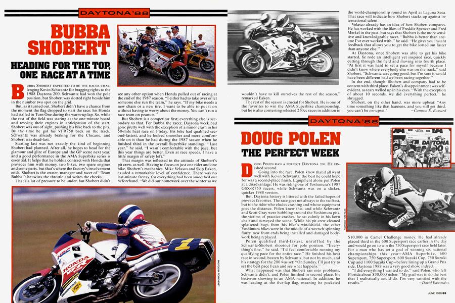 Doug Polen | Cycle World | JUNE 1988