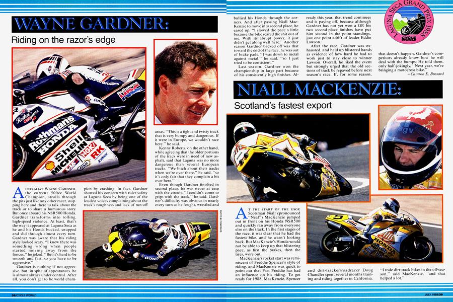 Wayne Gardner Cycle World JULY