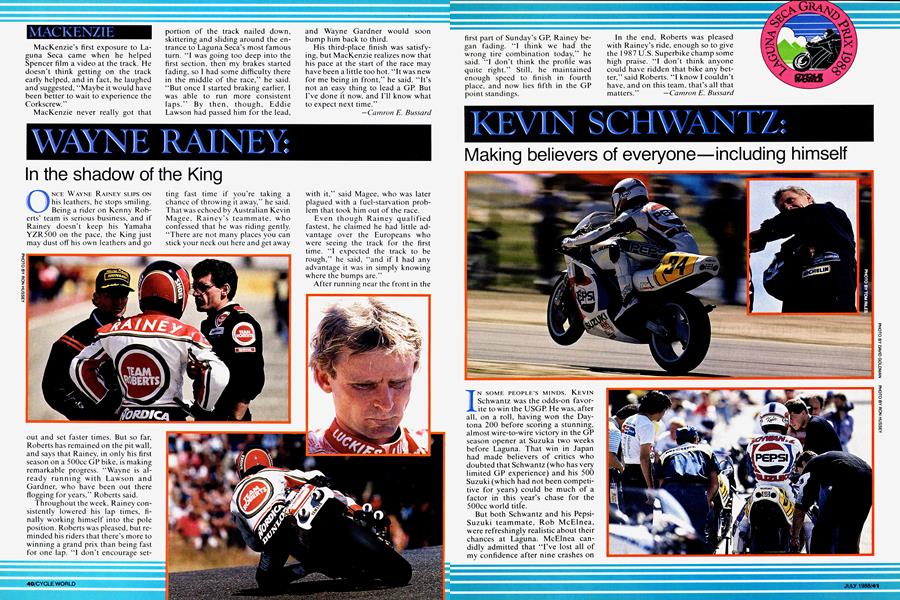 Kevin Schwantz: | Cycle World | JULY 1988