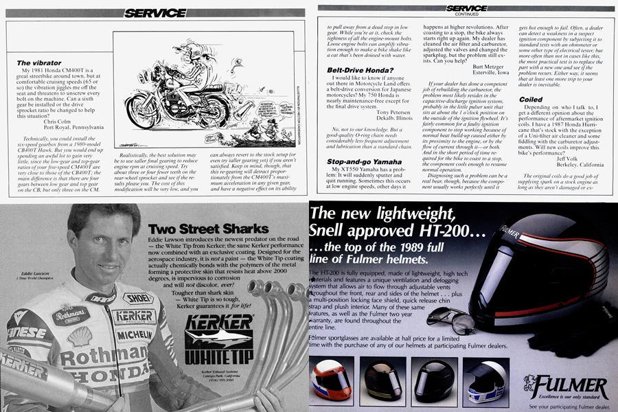 The Vibrator | Cycle World | MARCH 1989