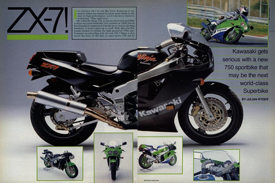 Zx-7! | Cycle World | APRIL 1989