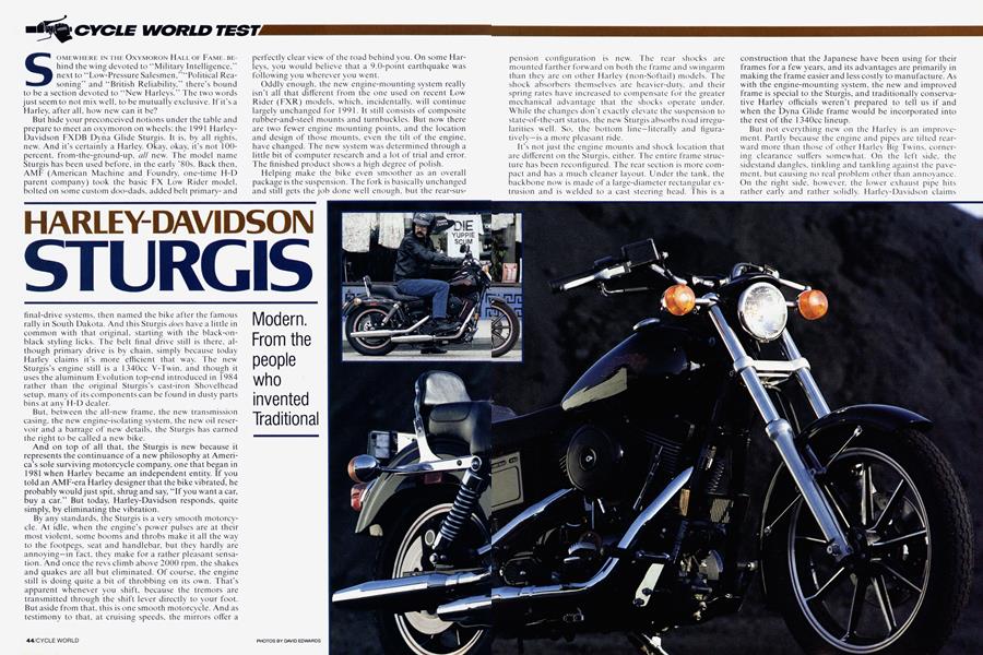 1990 Harley-Davidson 1400 Dyna Glide Sturgis Edition Motorcycle Photo Info Card 